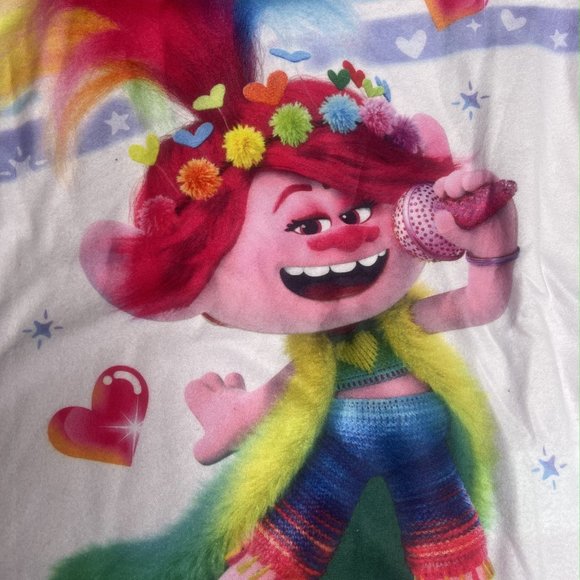 NWT TWINS trolls rainbow 2 pajamas pjs 6 birthdays - Picture 5 of 7
